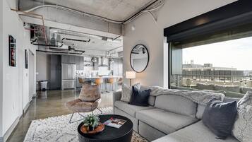 Een flatscreentelevisie