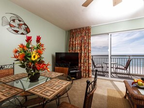 Condo | Living room | Flat-screen TV - Pelican Isle 402 - Chasing the Sun (Fort Walton Beach)