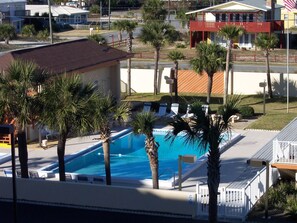 Outdoor pool, a heated pool - Surf Dweller 402 by Brooks and Shorey Resorts (Fort Walton Beach)