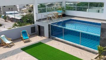 Piscina en la azotea