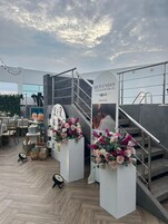 Outdoor banquet area