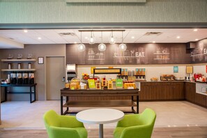 Free daily buffet breakfast