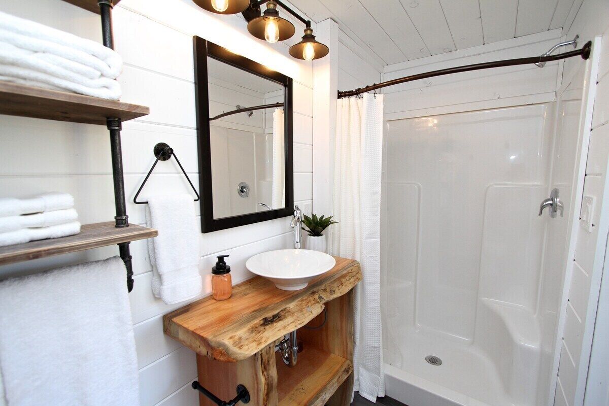 Een douche, een haardroger