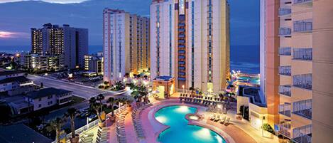 Indoor pool, outdoor pool