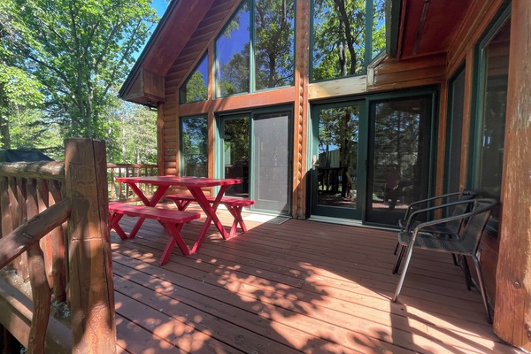 Deck with Propane Grill