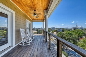 Terrace/patio - Ocean & inlet view home w/Elevator & Private Pool! 2nd Row - 6BR, 6.5BA (Garden City Beach)