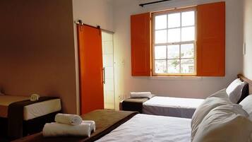 Minibar, desk, laptop workspace, soundproofing