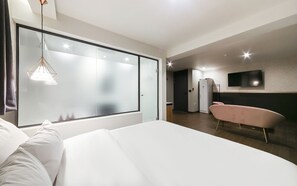 Habitación doble superior | Escritorio, espacio para trabajar con un portátil, wifi gratis
