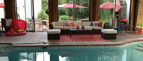 Indoor pool, a heated pool