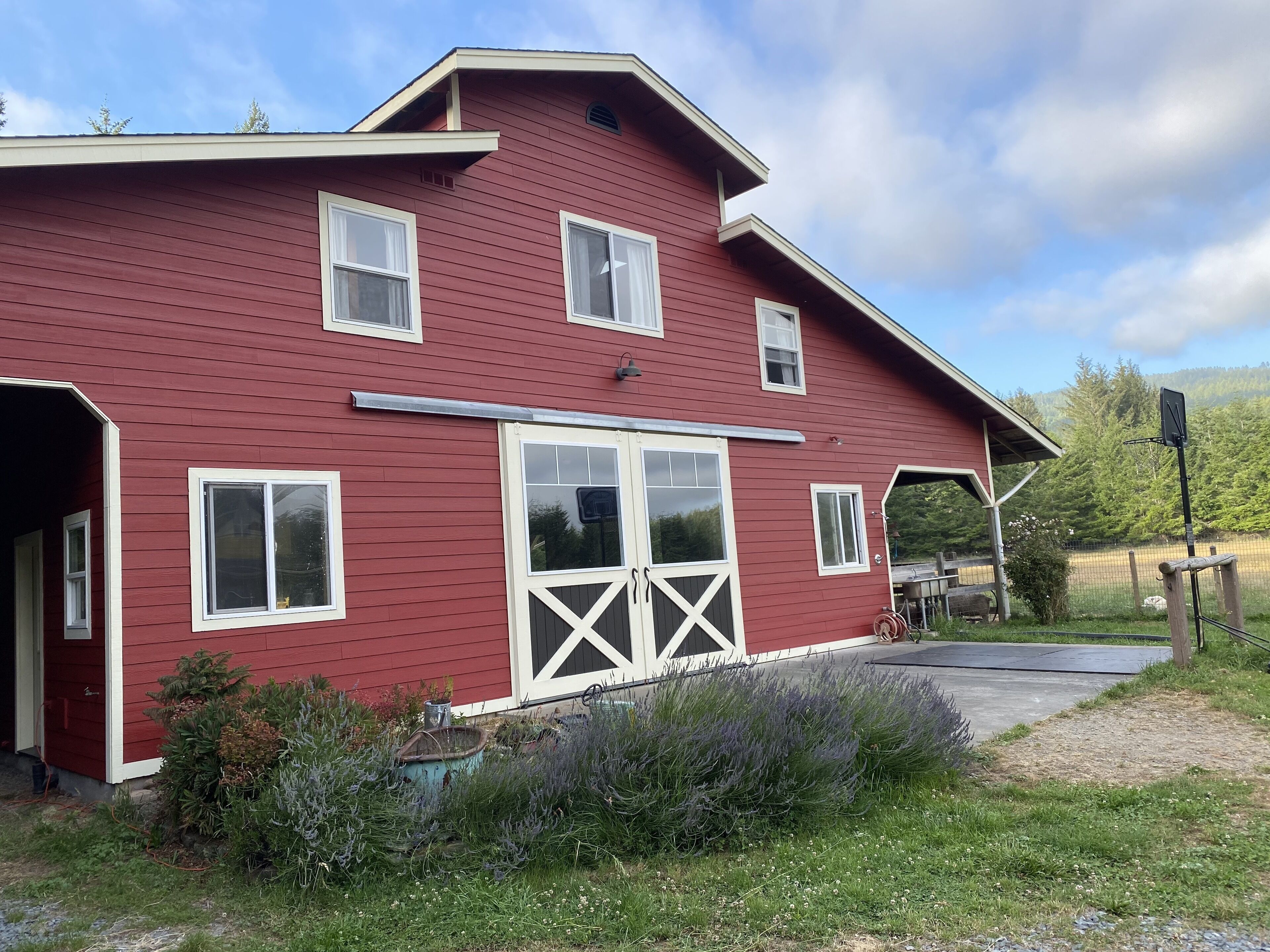 Barn loft upstairs windows