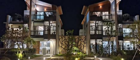 Front of property - evening/night