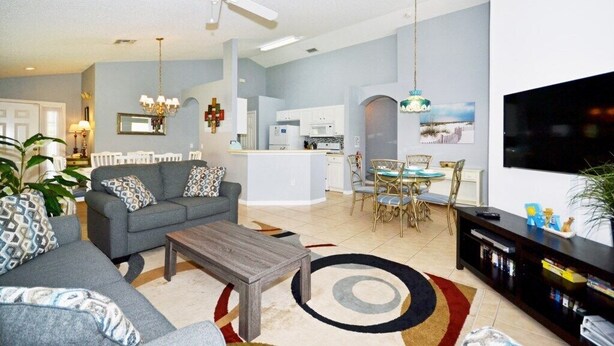 Family Villa, Garden Area | Living room - Ffv8434ha - Southern Dunes - 4 Bed 3 Baths Villa (Haines City)