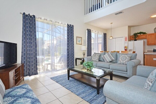 Family Villa, Garden Area | Living room