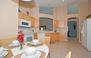 Family Villa, Garden Area | Private kitchen