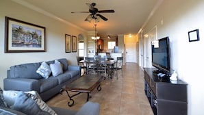 Family Condo, Garden Area | Living room - Ffv8459ha - Bella Piazza Resort - 4 Bed 3 Baths Condo (Davenport)