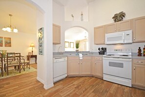 Family Villa, Garden Area | Private kitchen | Stovetop, dishwasher, cookware/dishes/utensils - Ffv8471ha - Highlands Reserve - 4 Bed 2 Baths Villa (Davenport)