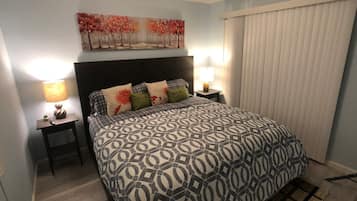 2 多间卧室、熨斗/熨衣板、WiFi、床单