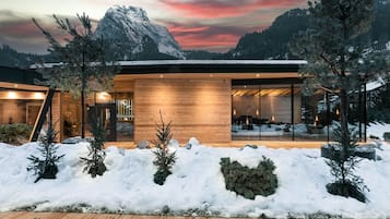 Sauna seca, banheira de hidromassagem, sauna a vapor