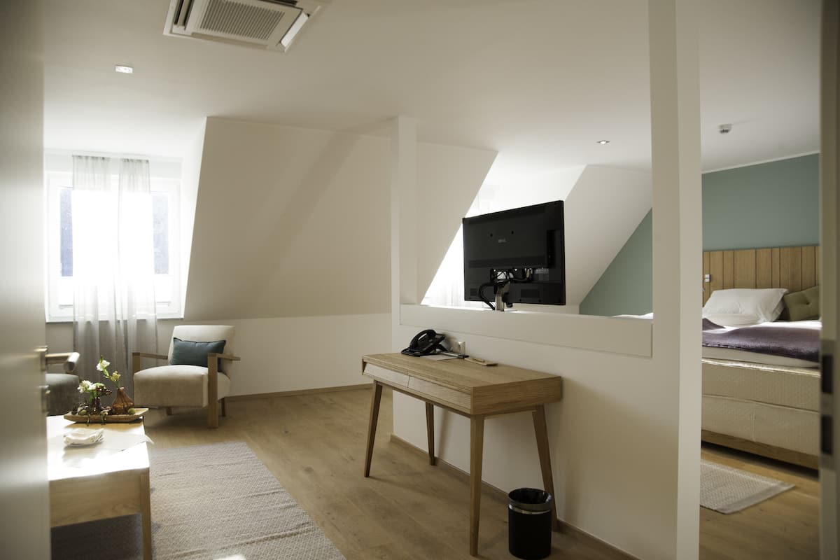 Suite Deluxe | Area soggiorno | TV