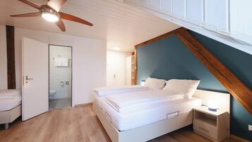 Desk, iron/ironing board, cots/infant beds, free WiFi