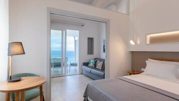 Ropa de cama de alta calidad y minibar