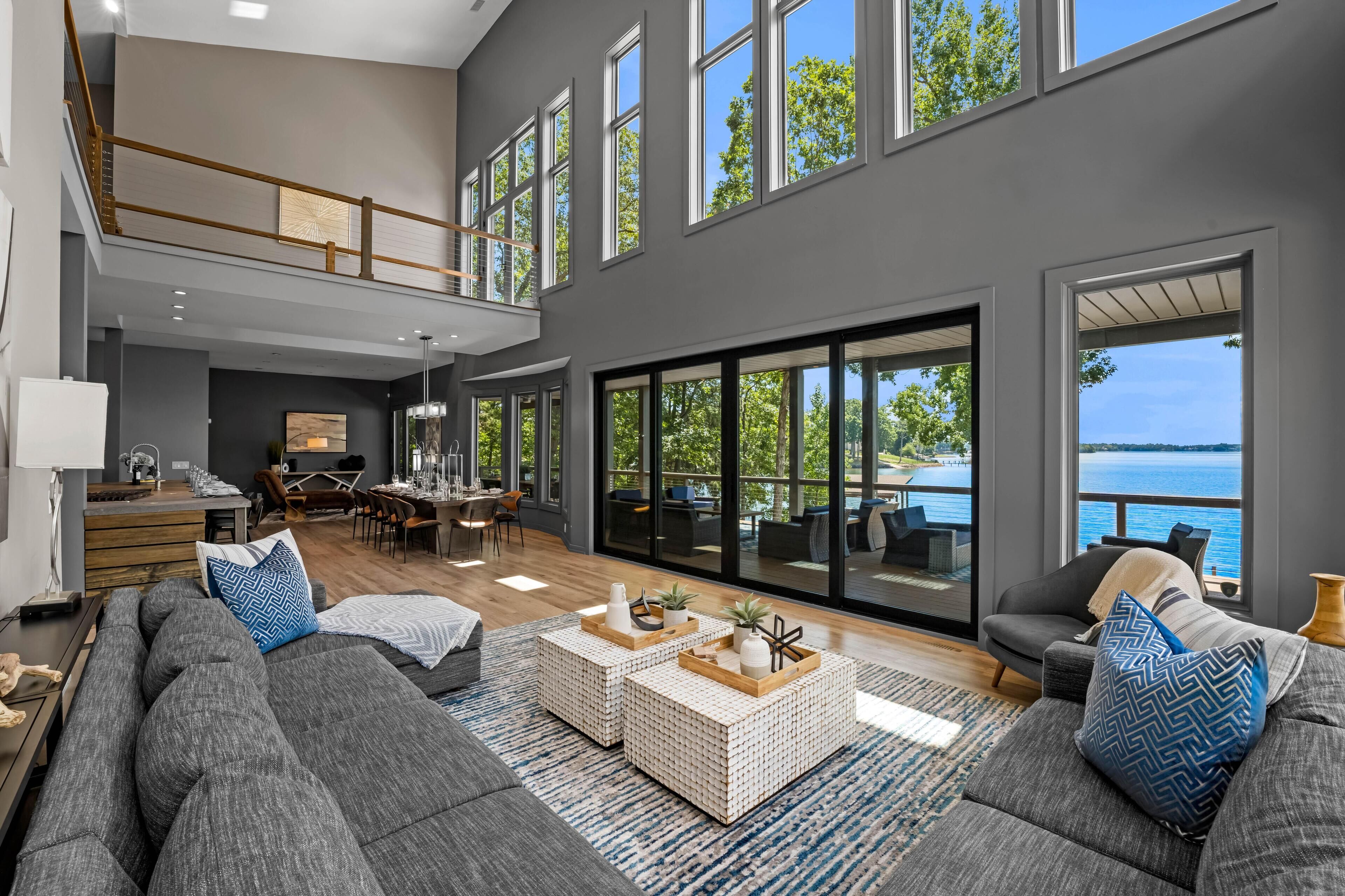 House, Multiple Beds (Lake Norman Getaway) | Living area | 50-inch TV with cable channels