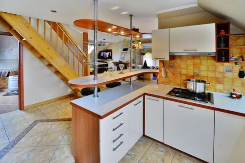 Cottage by Ostrowieckie Lake with Private Beach