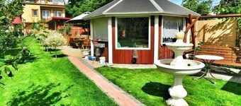 Cottage by Ostrowieckie Lake with Private Beach