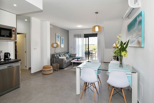 Modern apartment with solarium