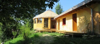 unusual and cozy yurt at the foot of the Pyrenees