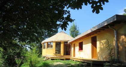 unusual and cozy yurt at the foot of the Pyrenees