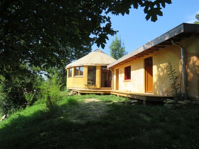 unusual and cozy yurt at the foot of the Pyrenees