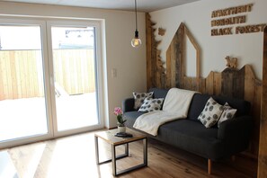 奢华公寓 | 起居区 | 智能电视、加热地板