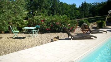 Piscine extérieure, piscine chauffée