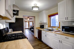 Fridge, microwave, oven, stovetop - Downtown, Dog Friendly, Fenced Yard | Walk to Eat/Drink & Park/Trails/River/Mtn Bus | Deck-Grill-W/D (Steamboat Springs)