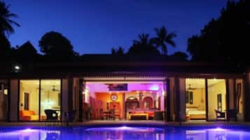 Front of property – evening/night