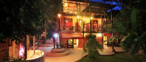 Front of property – evening/night