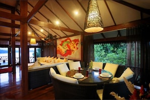 Flat-screen TV - 10 Bedroom Sea Front Twin Villa Koh Phangan SDV232/234-By Samui Dream Villas (Ko Pha-ngan)