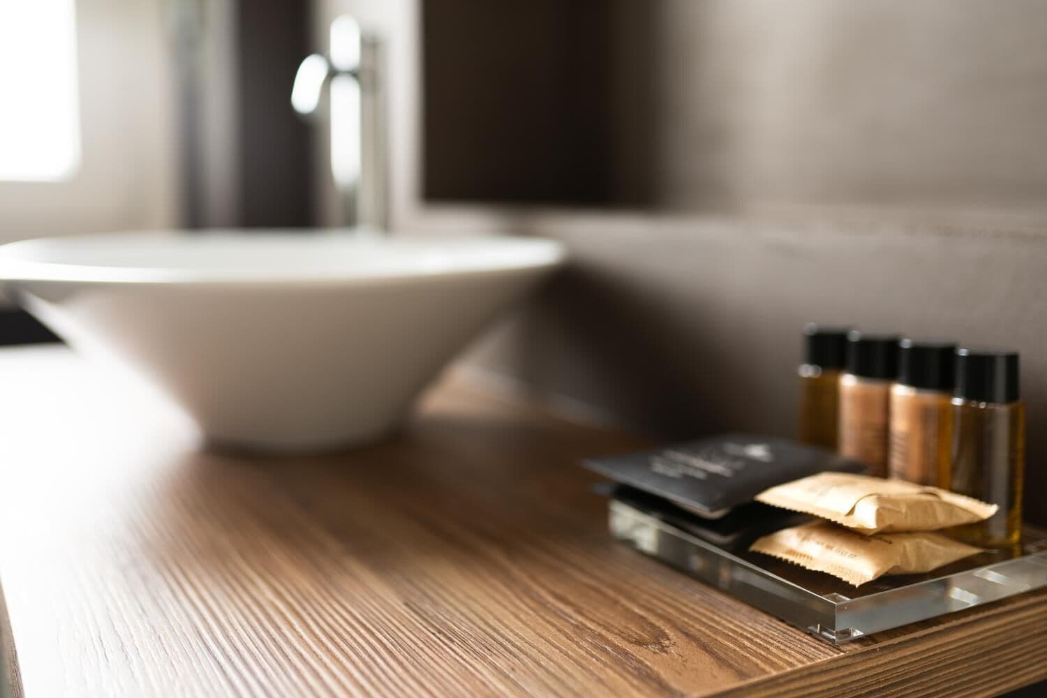 free toiletries, hair dryer, slippers, bidet