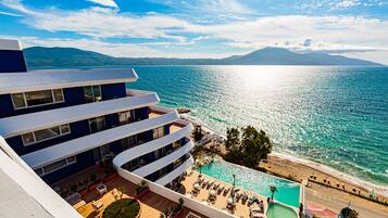 Blick von der Unterkunft