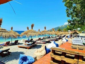 Privatstrand, Strandbar