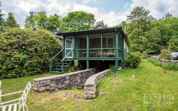 Exterior - "Helena's" quaint single-level Sears cottage diagonally across from the Sweet Shop in Eagles Mere. (Eagles Mere)