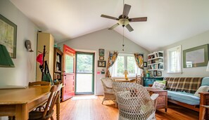 Books - "Helena's" quaint single-level Sears cottage diagonally across from the Sweet Shop in Eagles Mere. (Eagles Mere)