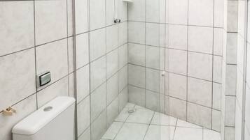 Quadruple Room, Multiple Beds | Bathroom | Shower, towels, toilet paper