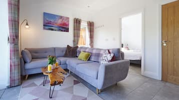 Cabaña, baño privado | Salón