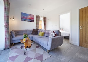 Hytte, eget bad | Lounge