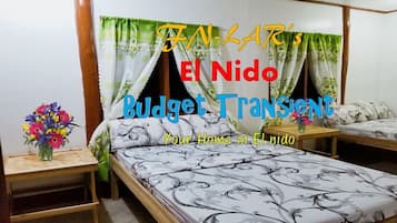 2 bedrooms, internet, bed sheets
