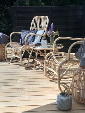 Terrace/patio - Unique cottage near Blokhus ❤ (Blokhus)