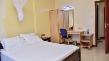 Double Room | Desk, blackout drapes, free WiFi, bed sheets