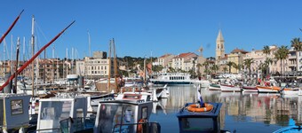 Beautiful sea and garden view